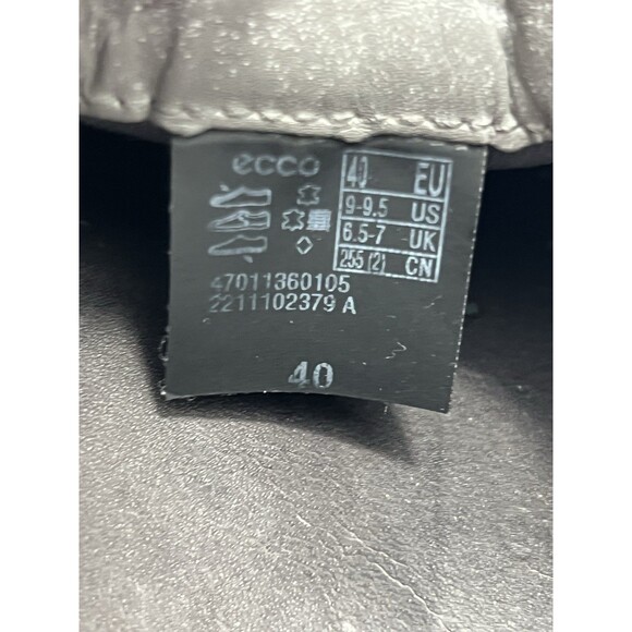 Ecco Soft 7 Woven Slip-On Women's Shoes Size 9 M Metallic Gray Comfort Preowned - Picture 3 of 10